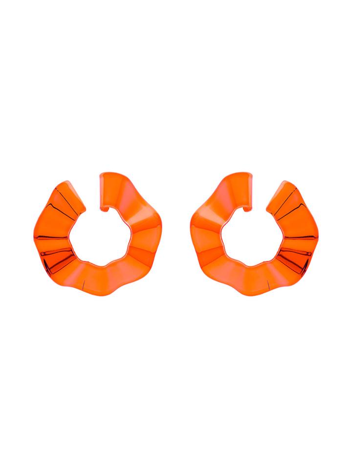 Gaviria Small Ravioli Earrings - Yellow & Orange
