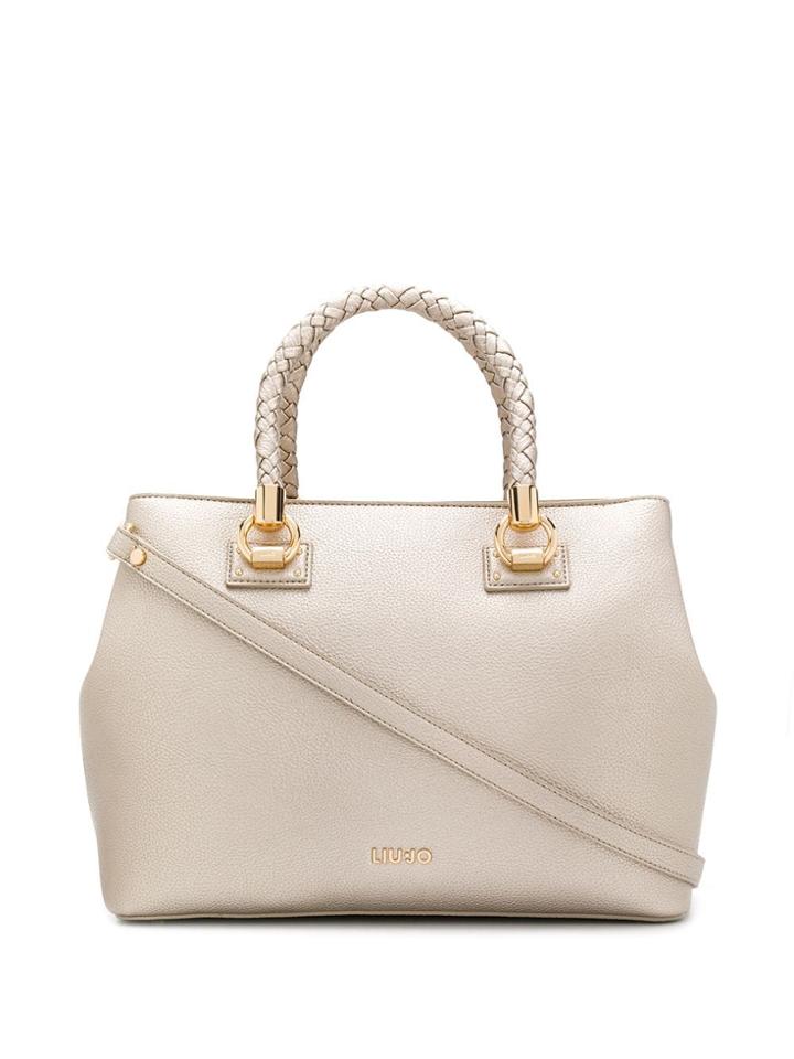 Liu Jo Braided Top Handle Tote - Gold