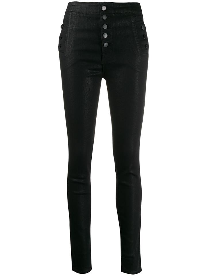 J Brand Natasha Skinny Fit Jeans - Black