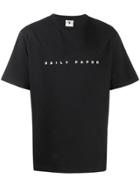 Daily Paper Embroidered Logo T-shirt - Black