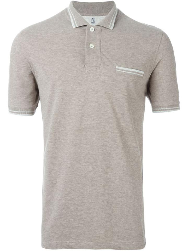Brunello Cucinelli Piped Polo Shirt