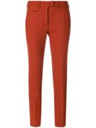 Incotex Cropped Tapered Trousers - Yellow & Orange