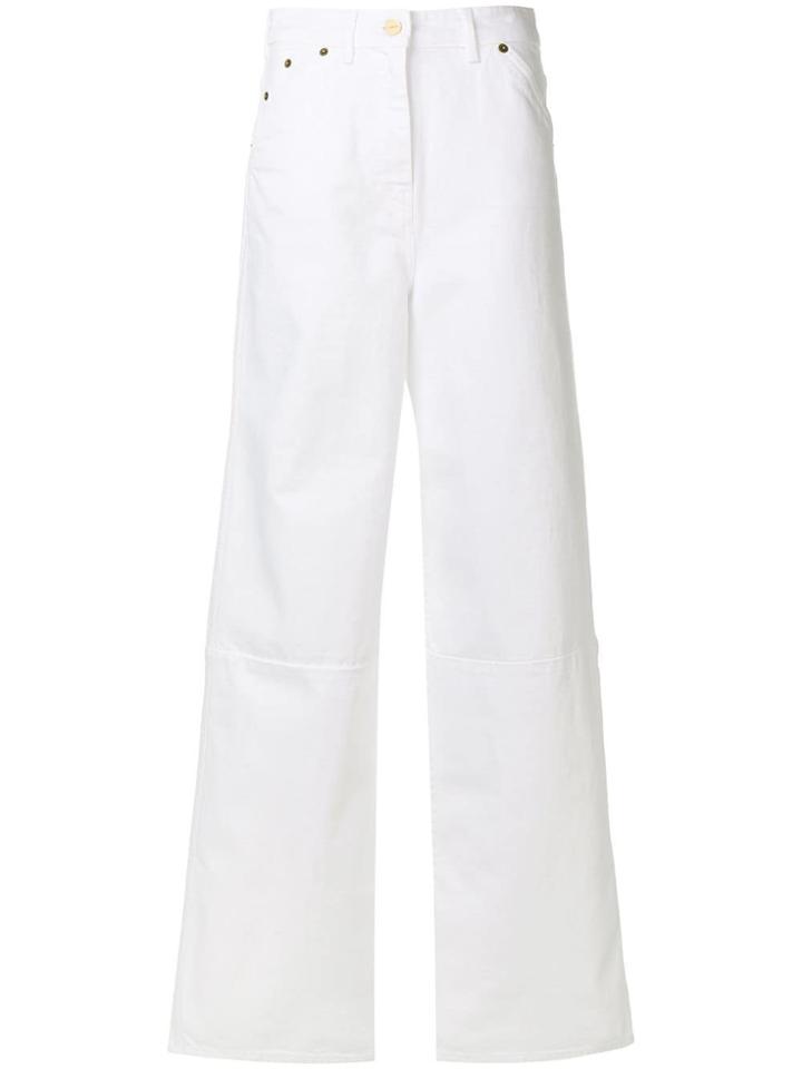 Jacquemus Wide Leg Trousers - White