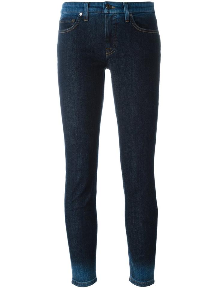 Victoria Victoria Beckham Dégradé Slim Jeans, Women's, Size: 29, Blue, Cotton/spandex/elastane