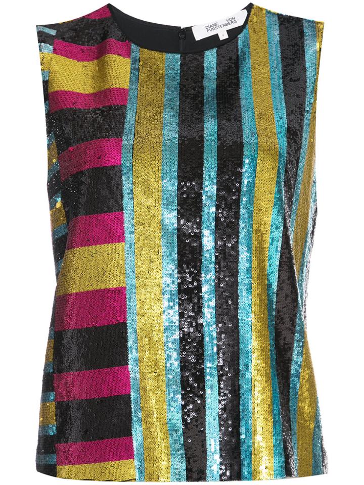 Dvf Diane Von Furstenberg Sleeveless Shell Top - Multicolour