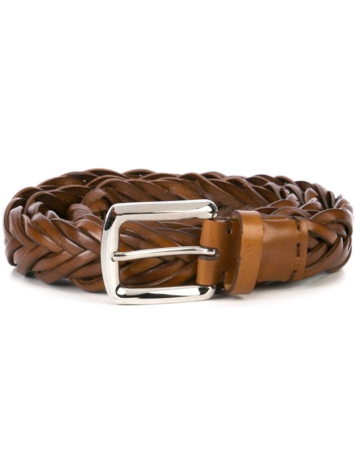 Brunello Cucinelli Braided Belt - Brown