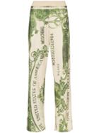 Moschino Dollar Bill Logo Print Track Pants - Green