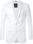 Loveless Skull Embroidery Two Button Blazer