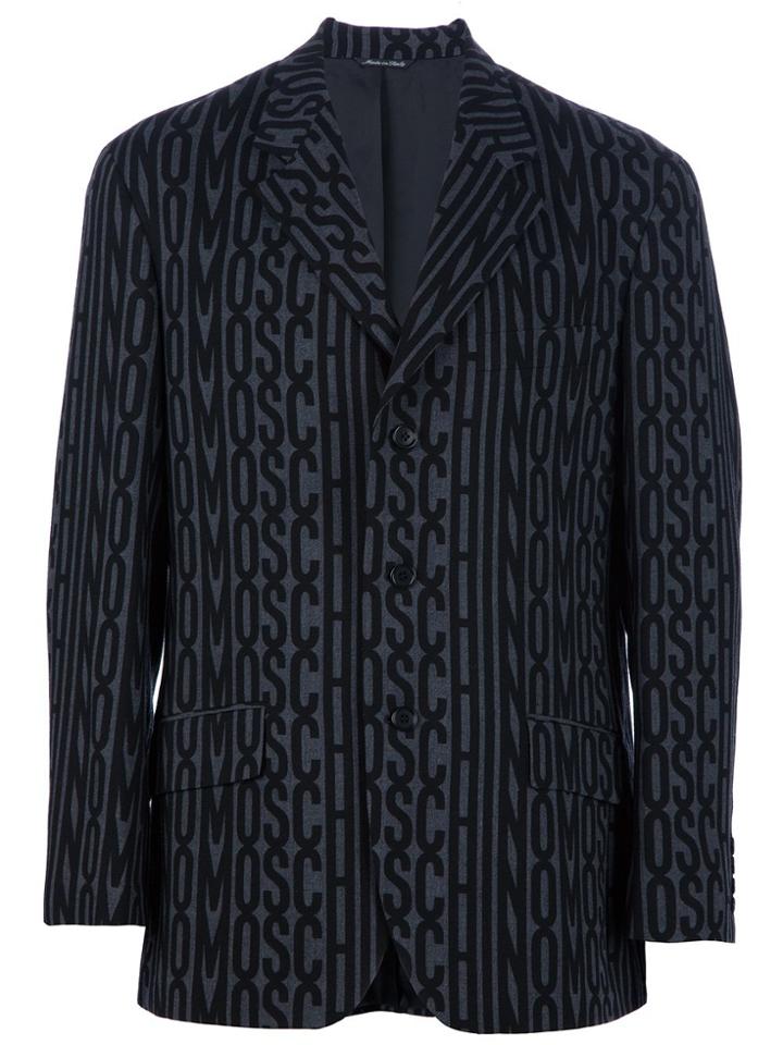 Moschino Vintage Printed Suit - Black