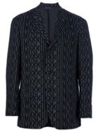 Moschino Vintage Printed Suit - Black