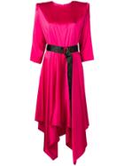 Federica Tosi Belted Midi Dress - Pink