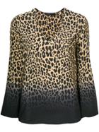 Etro V-neck Leopard Print Blouse - Brown