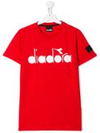Diadora Junior Teen Logo Print T-shirt - Red