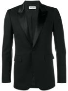 Saint Laurent Classic Dinner Jacket, Men's, Size: 44, Black, Wool/viscose/silk/cotton