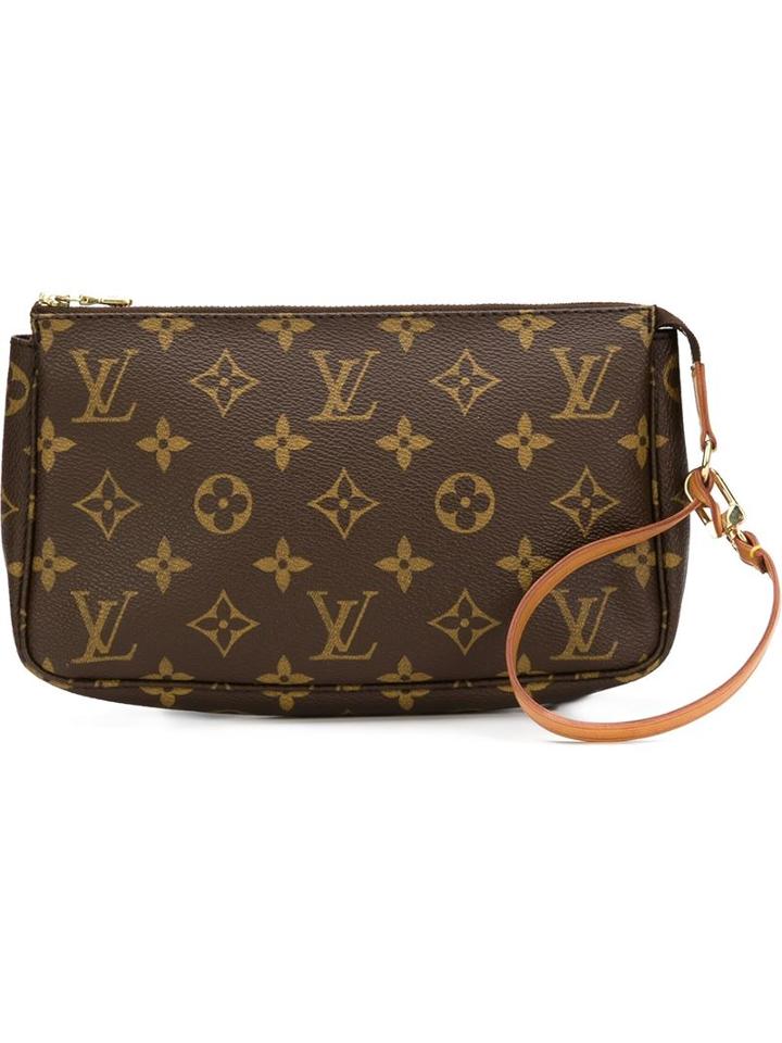 Louis Vuitton Vintage Monogram Pouch Bag, Women's, Brown