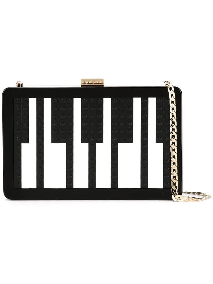 Les Petits Joueurs Piano Clutch, Women's, Black