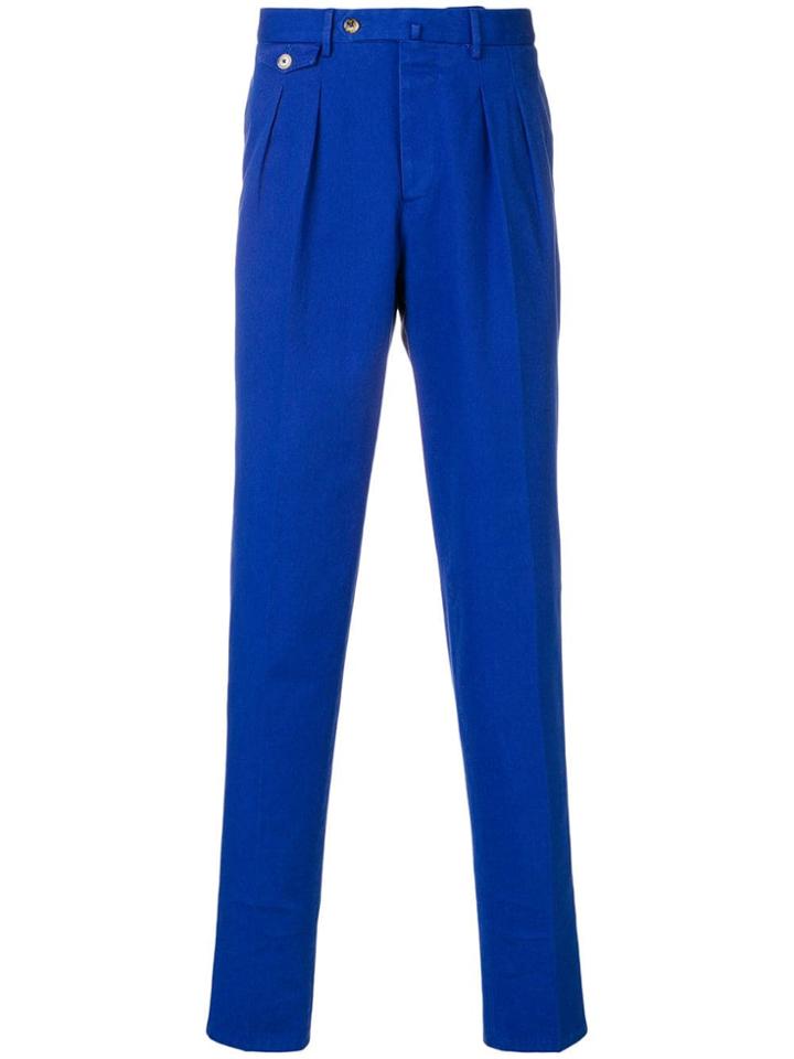 Pt01 Tapered Leg Trousers - Blue