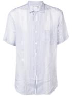 Comme Des Garçons Shirt Short-sleeve Striped Shirt - White