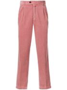 Closed Corduroy Fitted Trousers - Pink & Purple