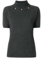 Cavalli Class Neck Cut Out Top - Grey