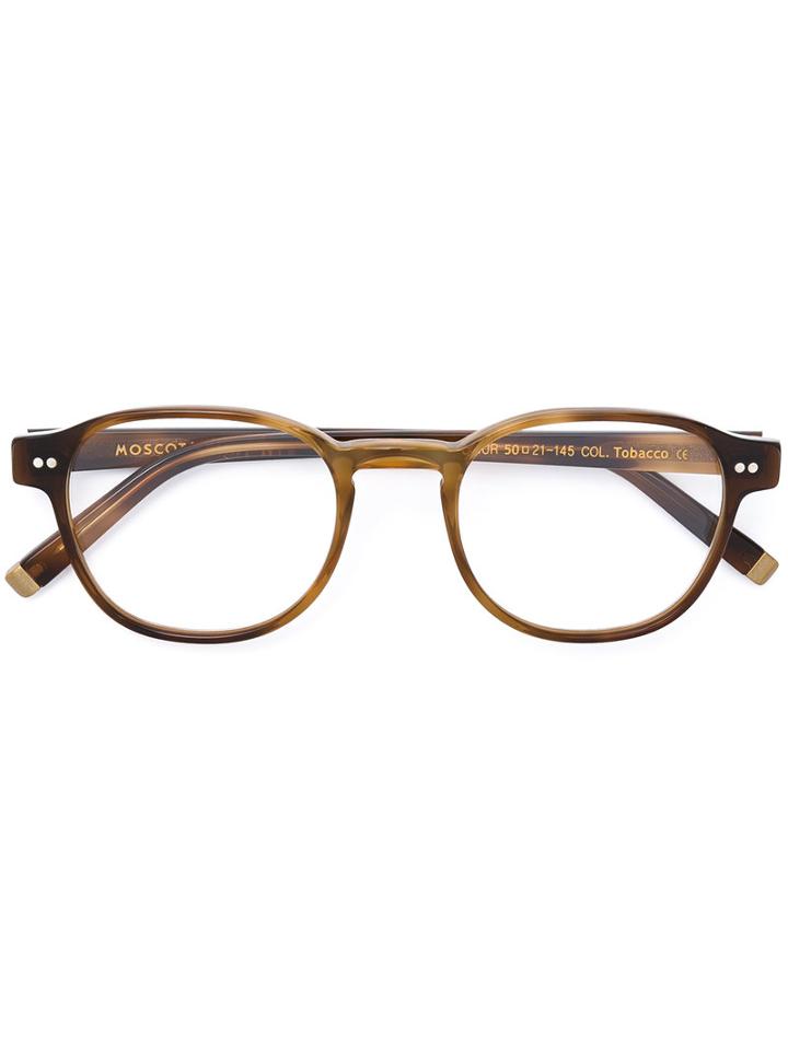 Moscot - Vilda Glasses - Unisex - Acetate - 50, Brown, Acetate