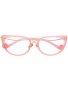 Anna Karin Karlsson The Cross Cat Eye Glasses - Pink & Purple