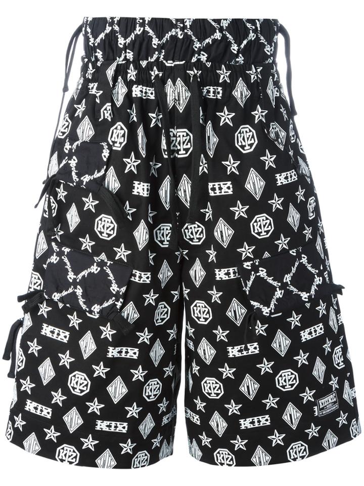 Ktz Monogram Shorts - Black