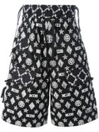 Ktz Monogram Shorts - Black