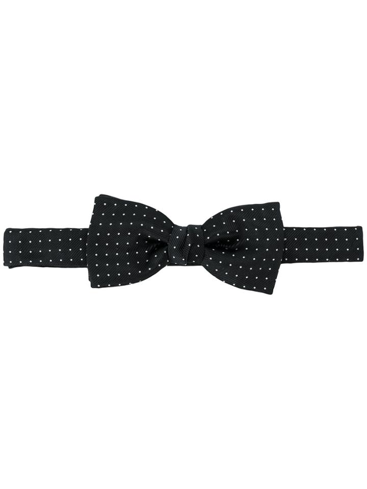 Lanvin Polka Dot Bow Tie - Black