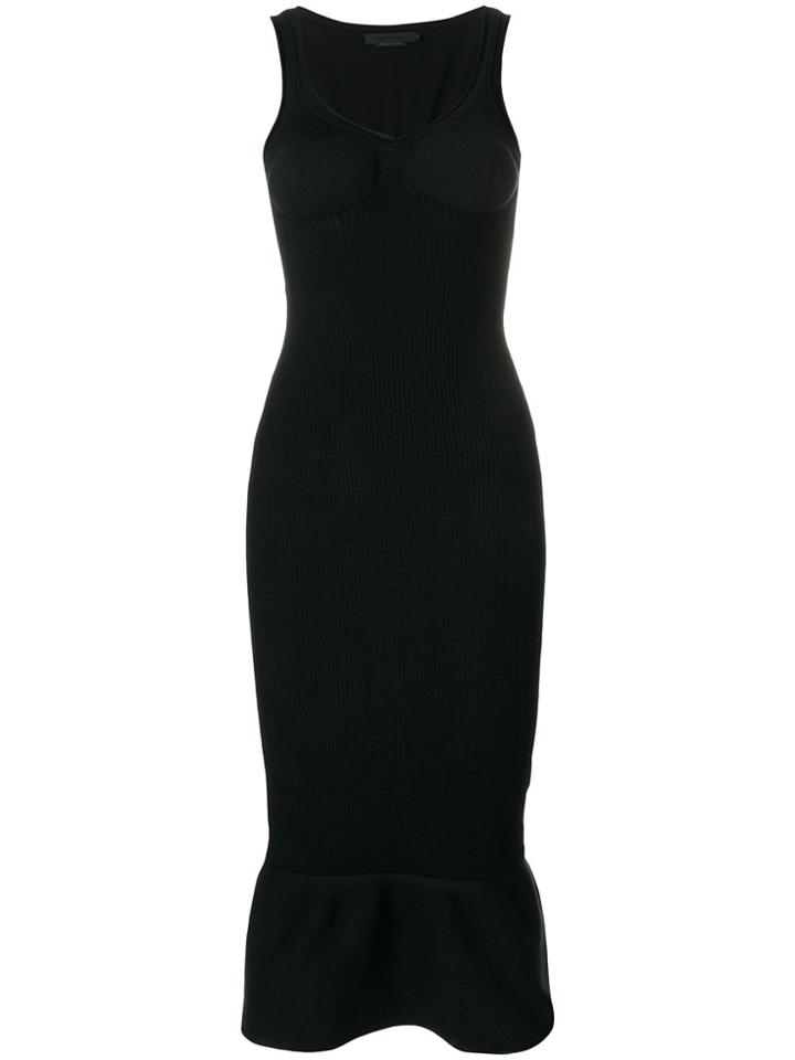Alexander Wang Peplum Hem Bodycon Dress - Black