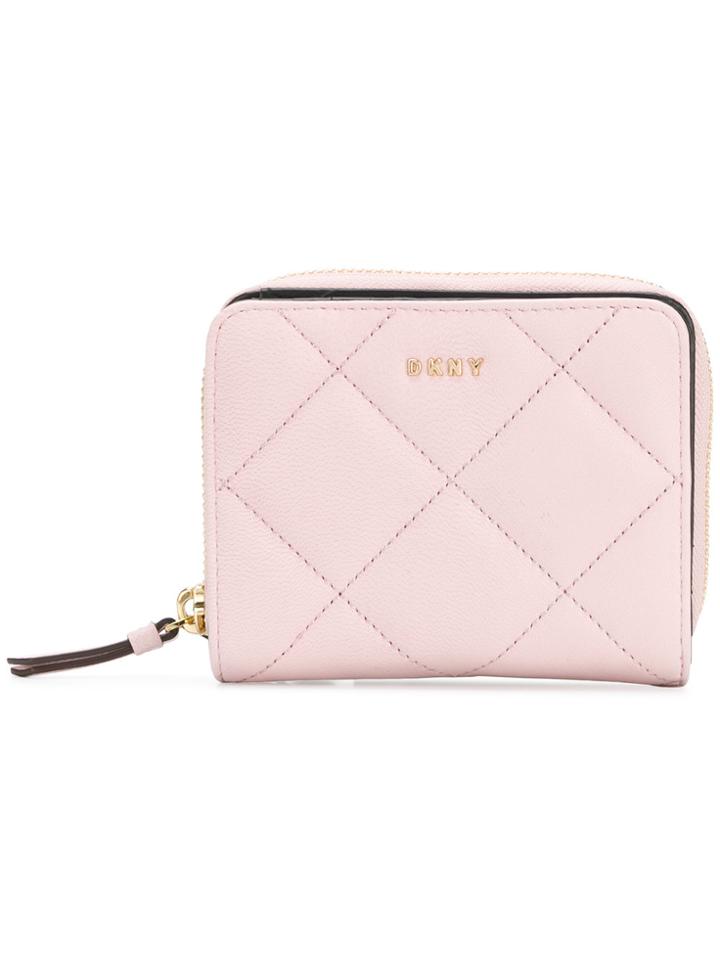 Dkny Sutton Quilted Wallet - Pink & Purple