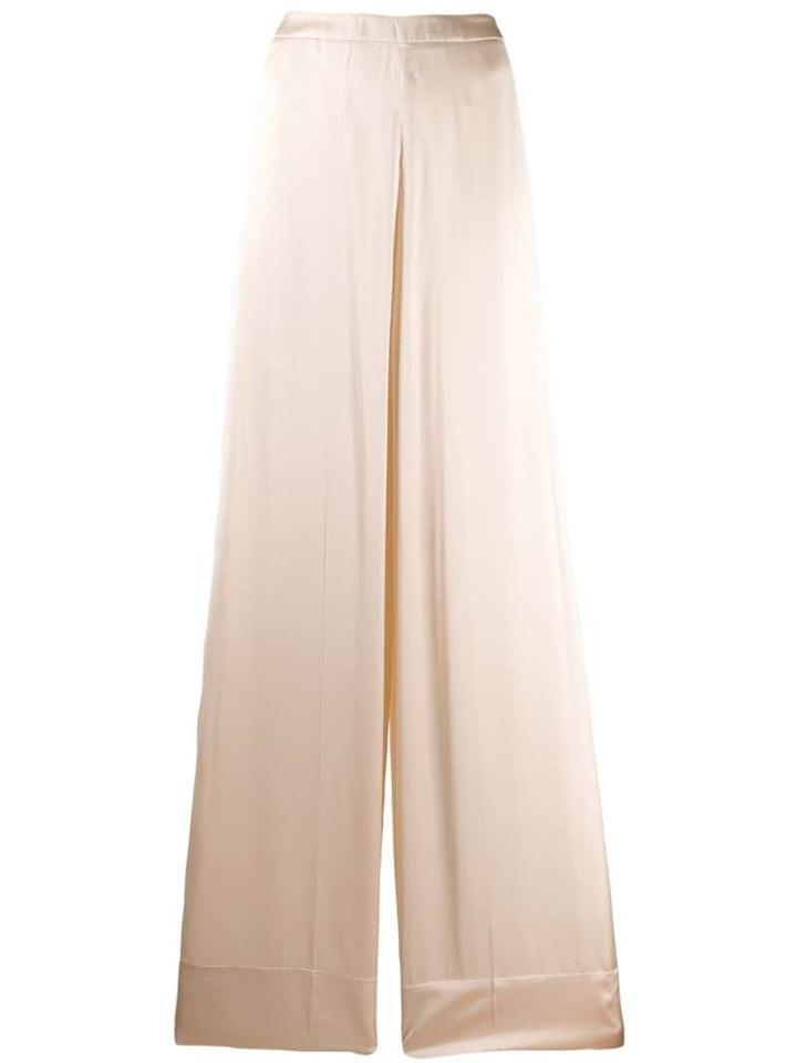 Jil Sander High-waist Wide-leg Flowing Trousers - Neutrals