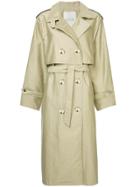 Walk Of Shame Tie Waist Double Breasted Trench Coat - Brown