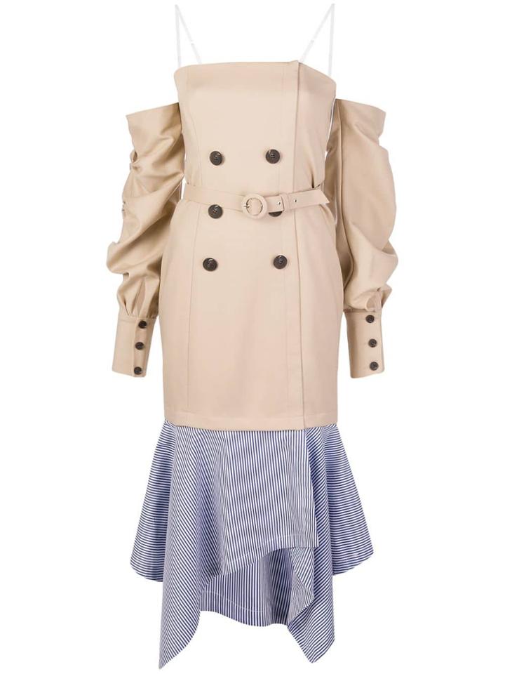 Jonathan Simkhai Tailored Corset Dress - Nude & Neutrals