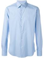 Fendi Classic Shirt, Men's, Size: 40, Blue, Cotton/spandex/elastane