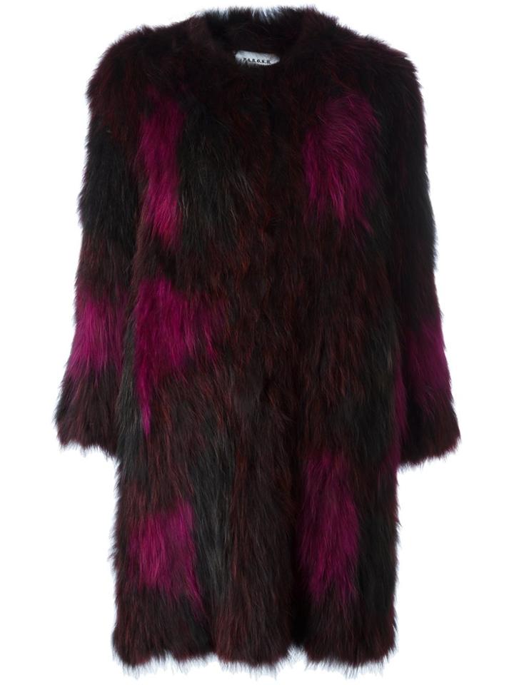 P.a.r.o.s.h. 'quirock' Coat - Pink & Purple