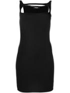 Dsquared2 Cut-out Mini Dress, Women's, Size: Xs, Black, Viscose/polyamide/spandex/elastane