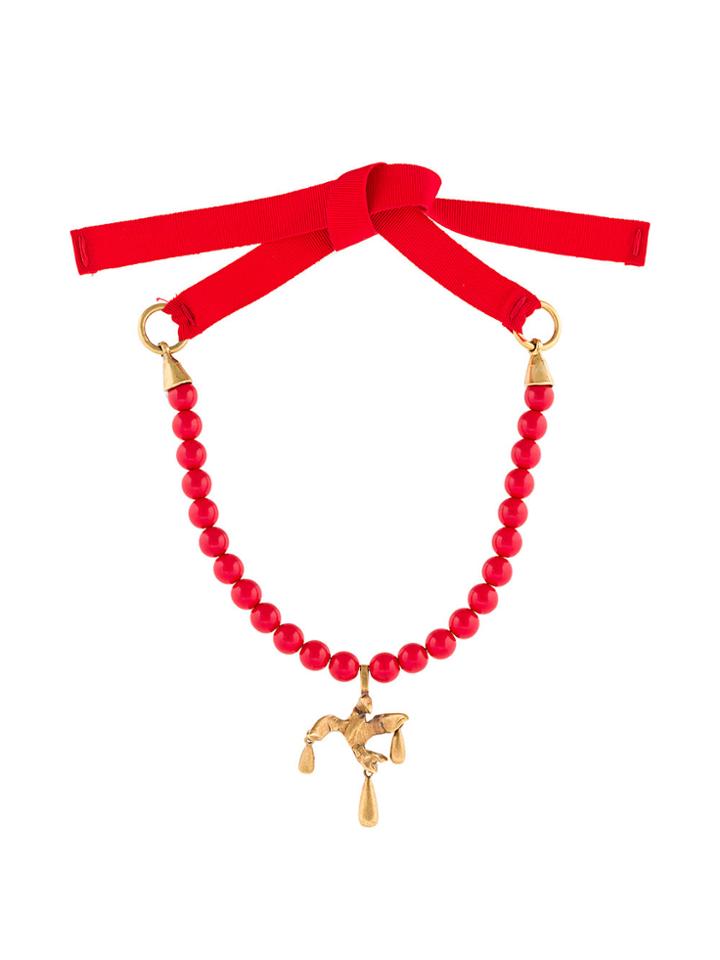 Valentino Valentino Garavani Beaded Necklace - Red