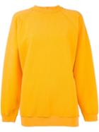 Aries Plain Sweatshirt, Women's, Size: 1, Yellow/orange, Cotton