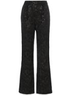 Erdem Carin Silk Jacquard Trousers - Black