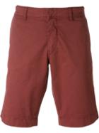 Fay Chino Shorts, Men's, Size: 30, Red, Cotton/spandex/elastane