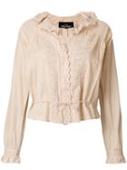 Comme Des Garçons Pre-owned English Embroidery Cropped Blouse -