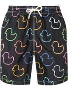 Mc2 Saint Barth Duck Print Swim Shorts - Black