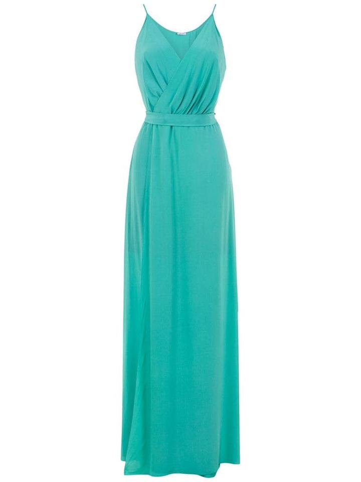 Tufi Duek Long Silk Dress - Green