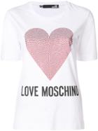 Love Moschino Logo Heart T-shirt - White
