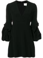 Alexis Deep V-neck Dress - Black