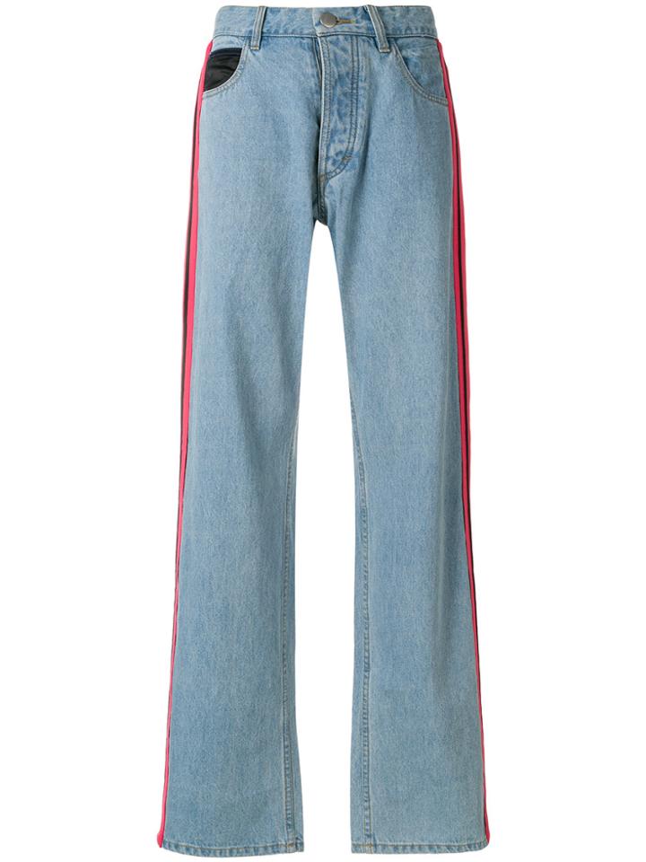 Koché Wide Leg Jeans - Blue