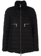 Moncler Gamme Rouge High Neck Puffer Jacket, Women's, Size: Xs, Black, Feather Down/polyamide/cashmere/lamb Fur
