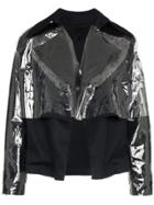 Paskal Vinyl-overlay Cotton-blend Jacket - Blue