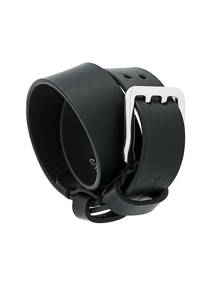 Dsquared2 Belt Buckle Wrap Bracelet - Black